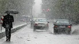 بارش برف و باران درتهران/کاهش دما تا۸درجه