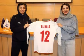 تقدیر تیم ملی فوتسال بانوان از حضور الیکا عبدالرزاقی