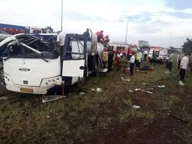 واژگونی اتوبوس مسافربری مشهد به قزوین؛ ۶ فوتی و ۱۹ مصدوم