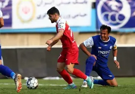 استقلال خوزستان 2 - پرسپولیس 2/ یحیی مقابل قعرنشین زانو زد