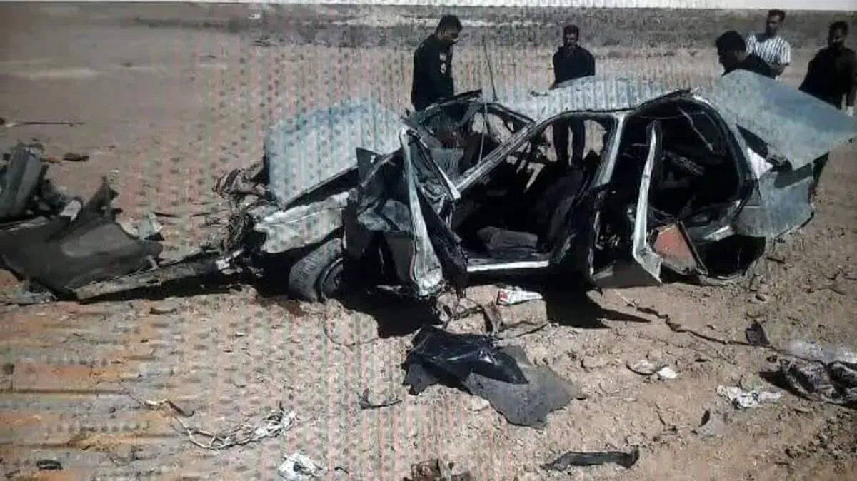 تصادف دهشتناک پژو 405 و فوت 6 نفر از 12 نفر سرنشین پژو