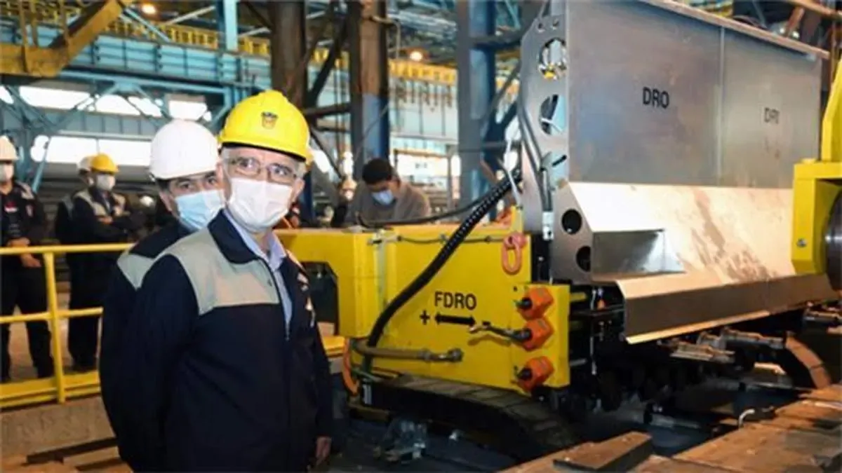 رکورد تولید ورق سازه های فولاد در ذوب آهن اصفهان شکسته شد