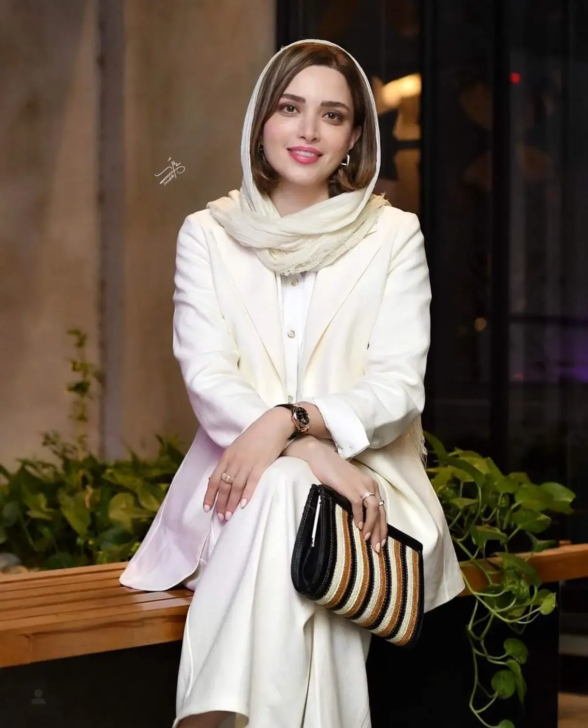 بهنوش طباطبایی در مراسم شام غریبان/ فیلم