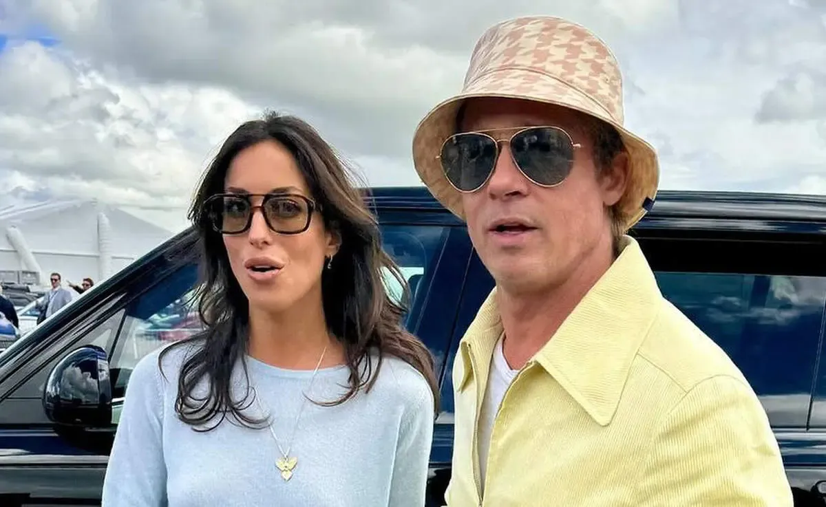 برد پیت 60 ساله در کنار نامزد جدید و خیلی جوانش/ عکس