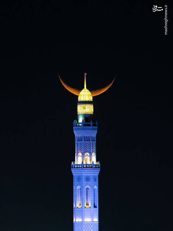 عکس/ نمای زیبای آسمان شب رمضان در مسقط