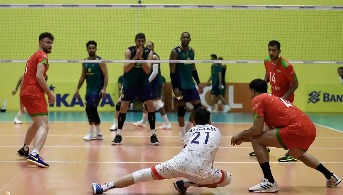 باخت تیم ملی والیبال ایران مقابل برزیل