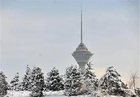 بارش برف در تهران و کاهش دما تا ۷ درجه