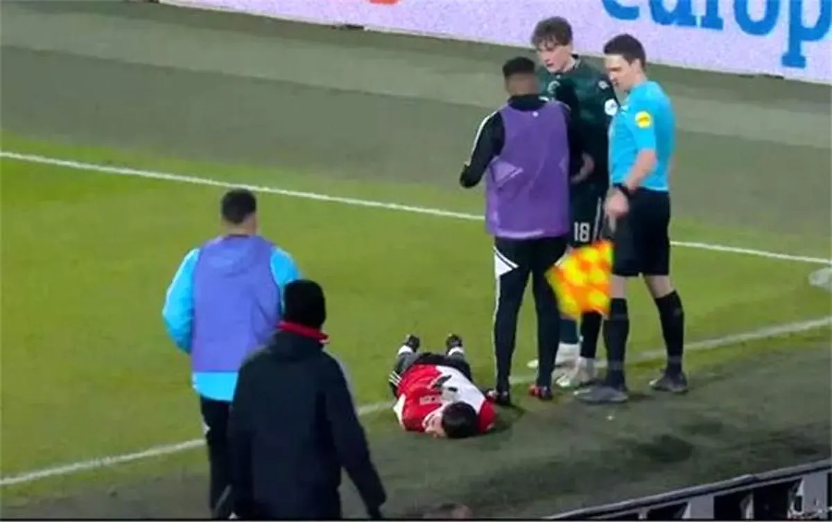 حرکت ناجوانمردانه روی علیرضا جهانبخش؛ شوت وحشتناک به صورت کاپیتان ایران