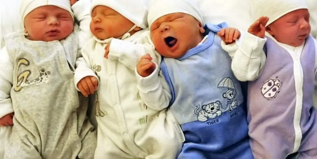 تولد 50 کودک طی 10 زایمان در 1402
