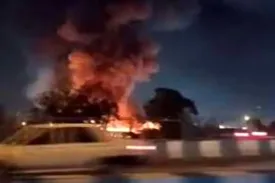 ماجرای آتش سوزی در اتوبان بعثت چه بود؟