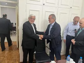 مسعود پزشکیان با محمدرضا عارف دیدار کرد/ عکس