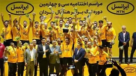 جشن قهرمانی لیگ برتر هندبال با حمایت ایرانسل برگزار شد