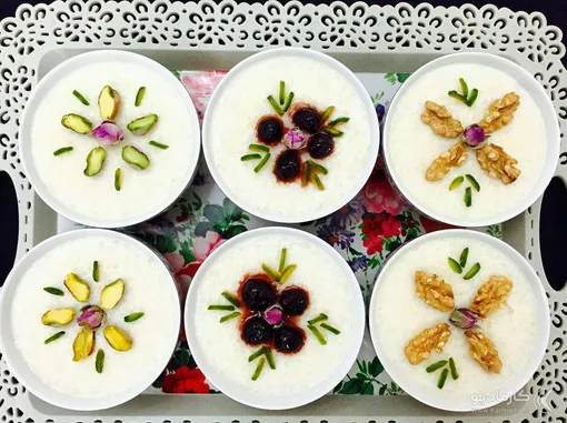 طرز تهیه فرنی خوشمزه با آرد برنج برای افطاری