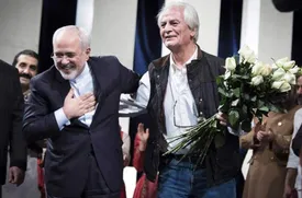 جشن تولد ساده جواد ظریف/ عکس