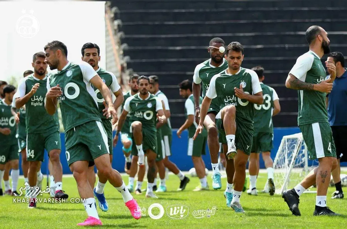 وضعیت غم‌انگیز یامگا در تمرین استقلال/ عکس