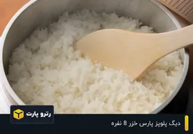 دیگ پلوپز پارس خزر 8 نفره| انتخاب درست برای خانواده های پرجمعیت و مهمانی ها