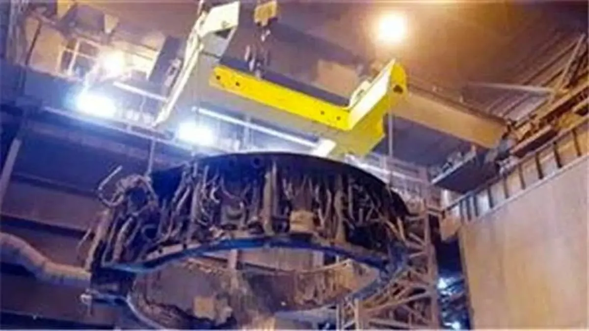 ساخت شاهین واسطه باربرداری، حمل و جابه‌جایی بدنه كوره قوس الكتریكی