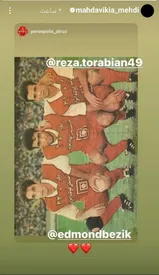 استوری جالب مهدی مهدوی کیا