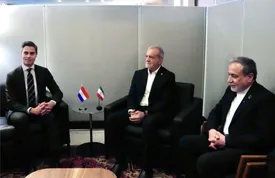 دیدار پزشکیان با نخست وزیر هلند