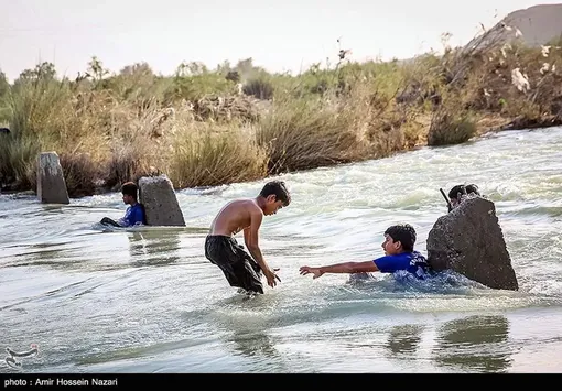 سیل در منطقه دشتیاری سیستان و بلوچستان