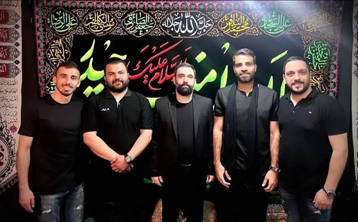 ستاره‌های استقلال و پرسپولیس در هیئت عزاداری/ عکس