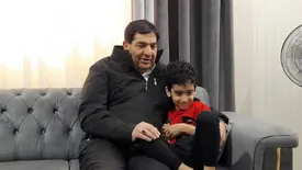 دیدار سرزده محمد مخبر با آرتین/ عکس