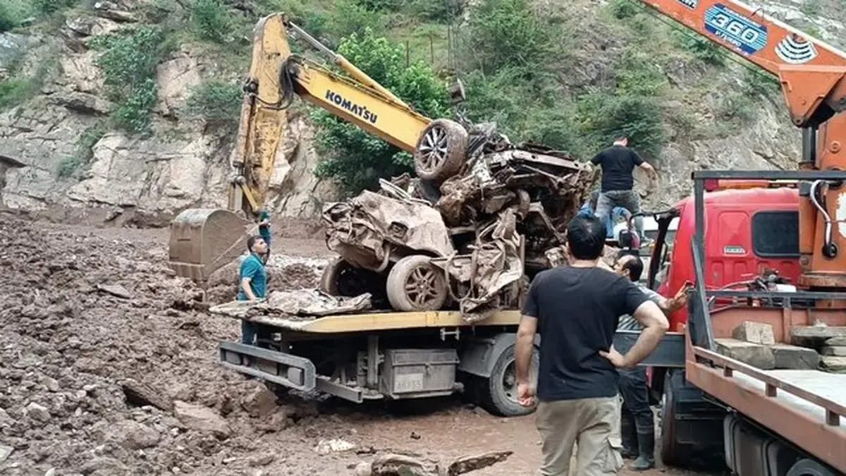 پیگیری آخرین وضعیت سیل جاده چالوس