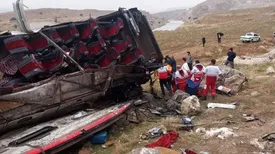 پرونده قضایی برای حادثه سقوط اتوبوس در محور اهواز-کرمانشاه تشکیل شد