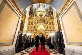 همسر زلنسکی در یک مراسم با حجاب حاضر شد+عکس