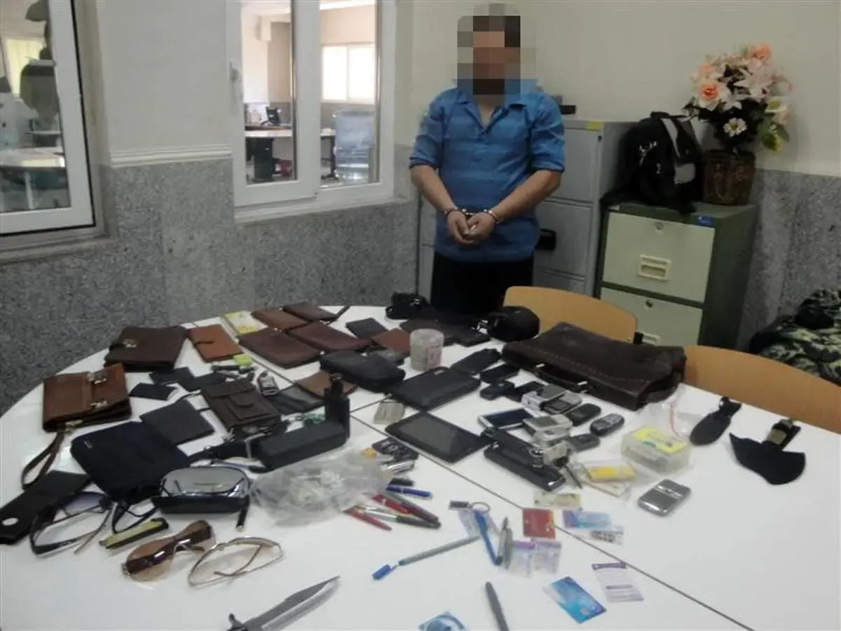 دستگیری زورگیر کیف‌قاپ شمال تهران