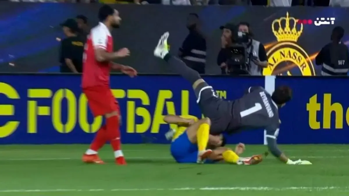 حمله بیرانوند به رونالدو شکار شد/ عکس