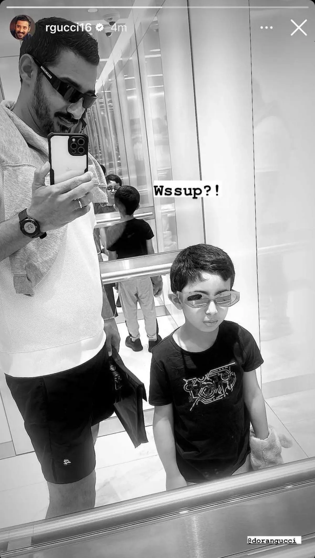 گوچی استوری پدر پسری منتشر کرد/ عکس