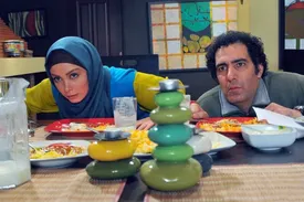 فرناز رهنما با چهره متفاوت در برنامه مهران مدیری/ تصاویر