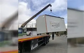 اهدای کانکس و کمکهای غیر نقدی به زلزلهزدگان شهرستان خوی