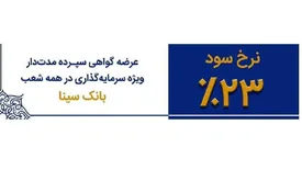 تداوم عرضه اوراق گواهی سپرده 23درصدی در بانک سینا