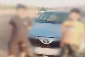 توقیف تویوتا متخلف با راننده ۱۱ ساله+ عکس