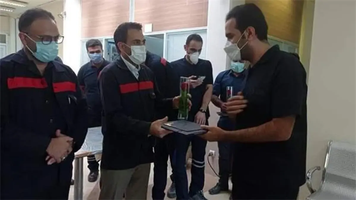 کارکنان اورژانس و فوریت های پزشکی شرکت؛ تلاشگران خط مقدم مقابله با کرونا هستند