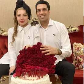 مهمانی آنچنانی شب یلدا در منزل آرام جوینده و سپهر حیدری/ عکس