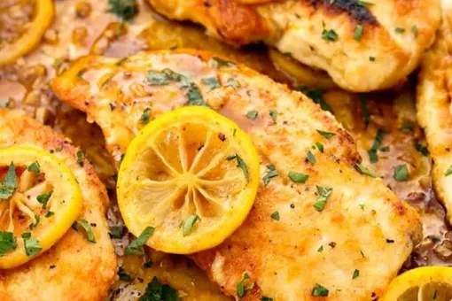 طرز تهیه آسان پیکاتای مرغ با لیمو مایر برای افطار