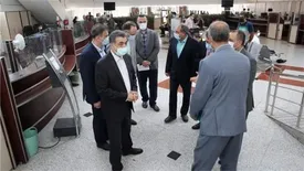 بازدید عضو هیأت مدیره و مدیران واحد فناوری اطلاعات و شبکه ارتباطات بانک از چند شعبه