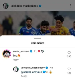 تعریف و تمجید سردار آزمون از جلال‌الدین ماشاریپوف!