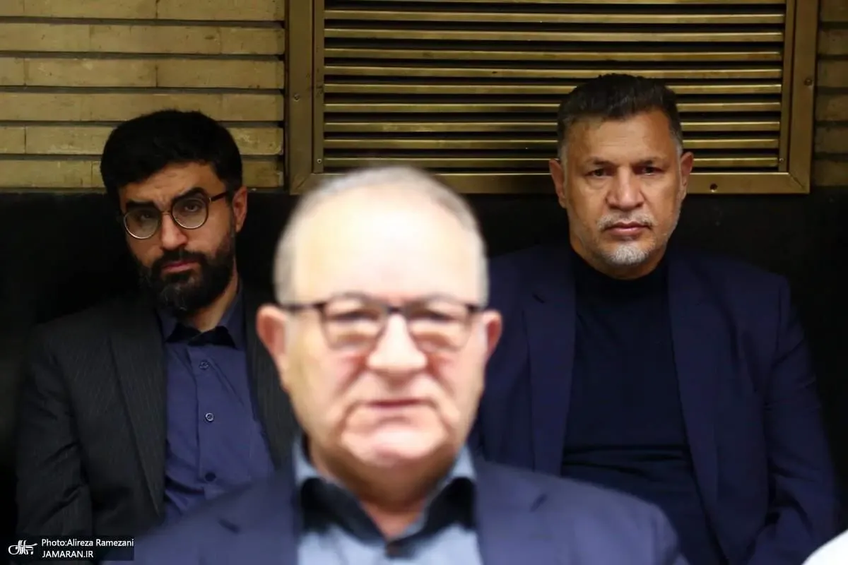 علی دایی با کت و شلوار رسمی در مراسم ختم/ تصاویر