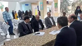 حضور مدیرعامل بانک ملت در میز خدمت وزارت اقتصاد همزمان با سفر رئیسجمهور به استان یزد