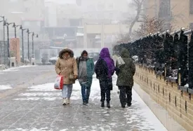 برف تهران را سفیدپوش کرد/ فیلم