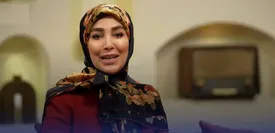 حضور ژیلا صادقی در مراسم تشییع رهبر انقلاب/ ببینید