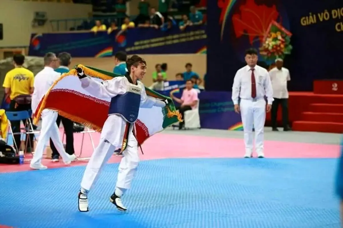 نخستین طلای تکواندوی ایران در چین