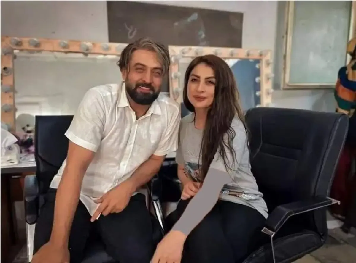 عکس صمیمی مصطفی زمانی با بازیگر زن معروف خارجی / عکس