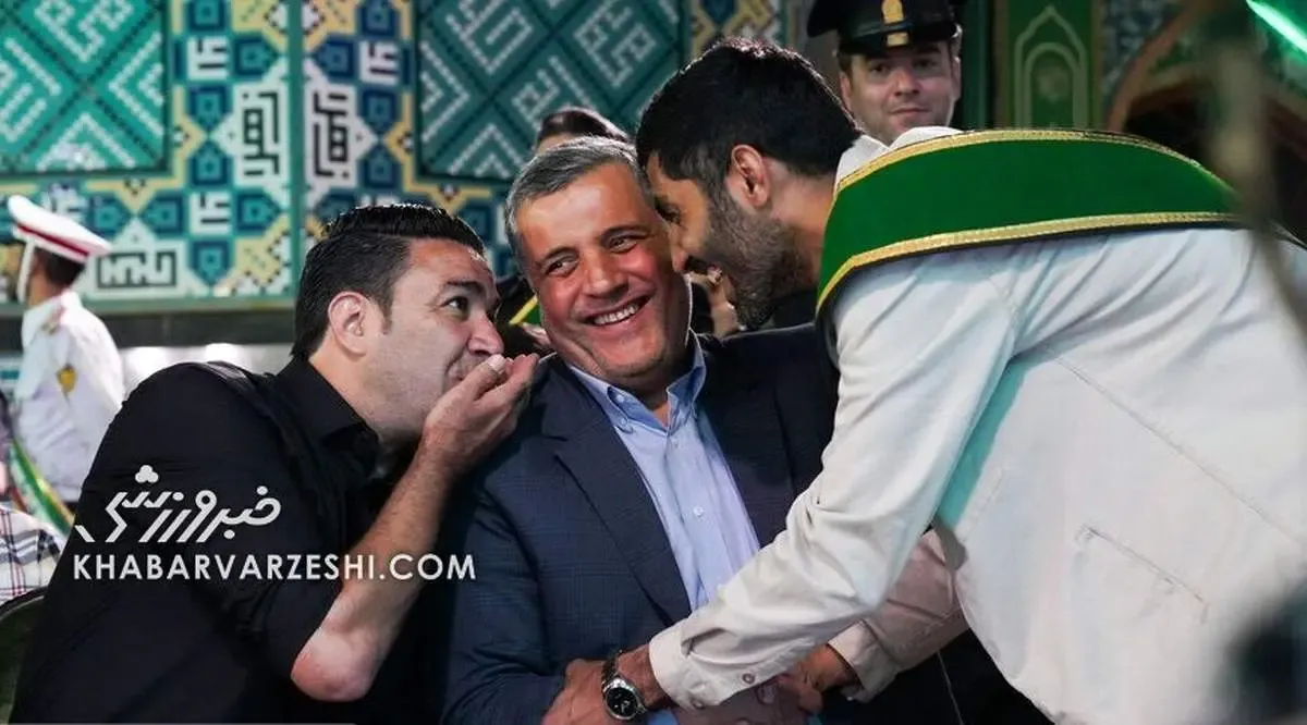 صحبتهای درگوشی نکونام با یک پرسپولیسی/ عکس