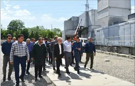 بازدید اعضای هیات مدیره شرکت آلومینیوم ایران از پروژه مولد اضطراری