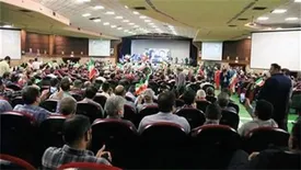 حضور سرپرست و كاركنان نفت و گاز مارون در همایش تجدید میثاق صنعت نفت جنوب با ولایت